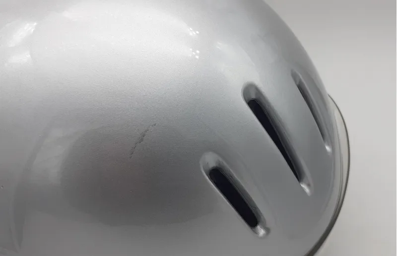 Louis Garneau Prologue V TT Helmet in Silver size Large Shop Soiled-2